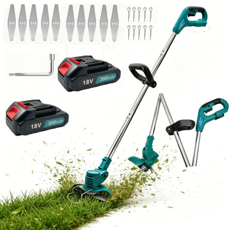 Pedony – Coupe-bordure électrique sans fil 18V – Moteur en cuivre pur 900W – Longueur réglable 98-128 cm – Compatible batteries Makita
