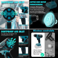 Pistolet thermique sans fil compatible avec batterie Makita 18