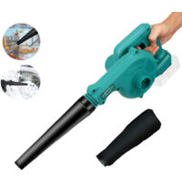 Aspirateur souffleur batterie, aspirateur souffleur d'air électrique de chantier 130MPH, 2-en-1, (sans batterie), Compatible avec la batterie Makita