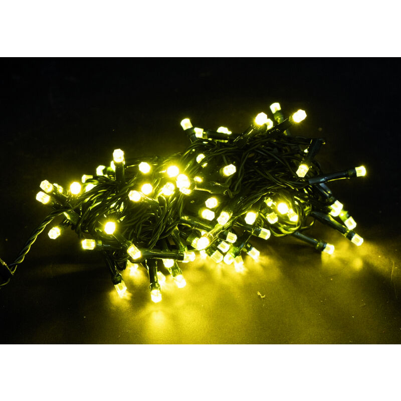 Luci Natalizie Esterne A Batteria Catena luci natalizie per decorazioni esterne, 500 LED oro