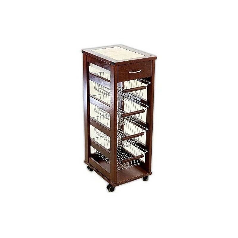 Carrello Salvaspazio Vesuvio Noce Maslegno