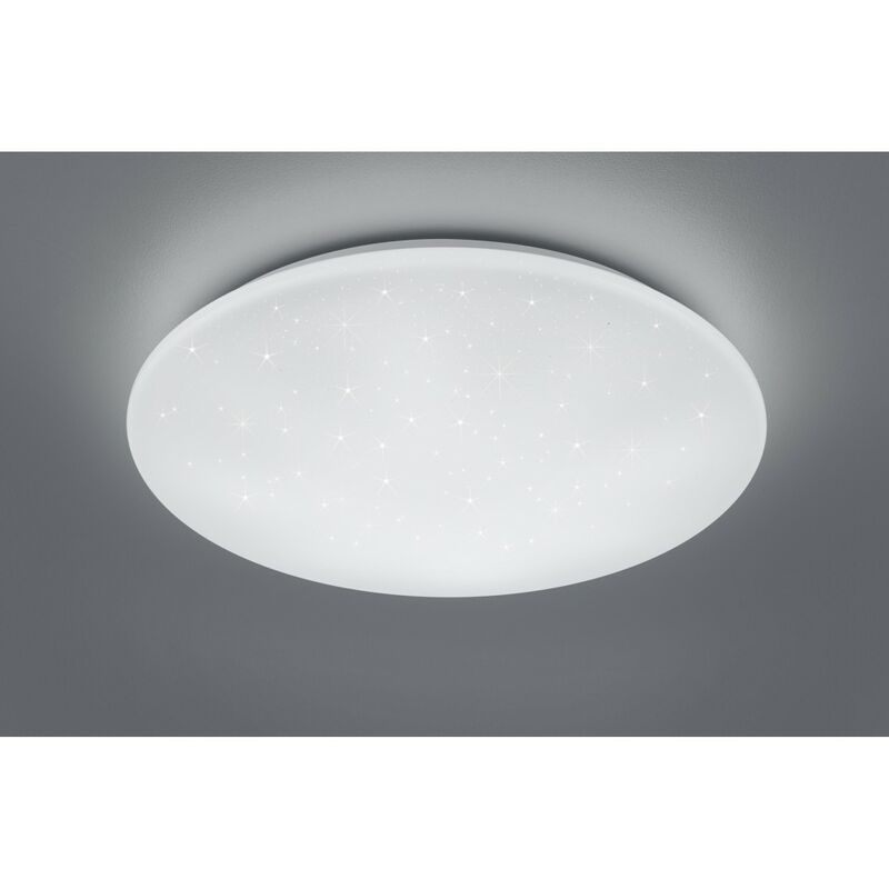 Plafoniera A LED Luce Sul Tetto Dimmerabile Creativa Moderna Con Telecomando Camera Dei Bambini Luci Decorative Camera Da Letto Soggiorno Lampada Soffitto In Acrilico Bianco Per Interni (White,40CM