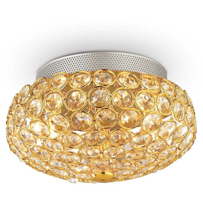 Asta Per Tende A Soffitto 16 Mm 2 Vie Oro Antico - Metallo, Fissaggio A Soffitto, Lunghezze Fino A 6 M, Accessori Inclusi