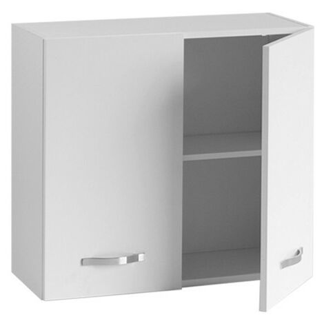 Pensile componibile per cucina Bianco Frassinato 2 ante Cm 80x32xH 72
