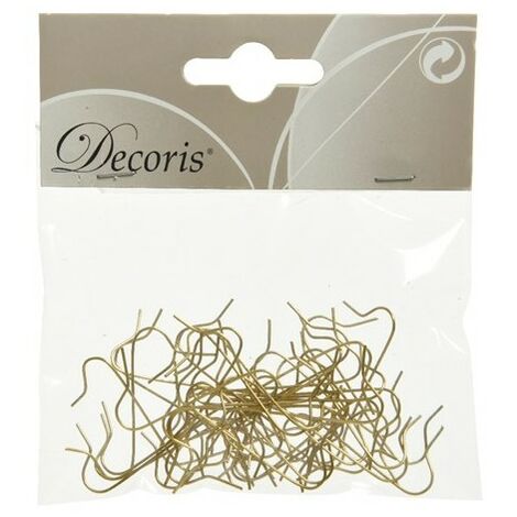 Decoris set 50 pezzi ganci oro per decori di natale 400008 (1/5)