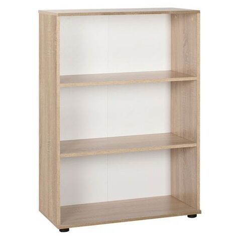 Rantry Armadietto Vetrina Grigio Cemento 82,5x30,5x80 cm Multistrato, Armadietto Libreria Vetrina, Libreria Verticale Salvaspazio Libreria Scaffale, Libreria da Terra per Soggiorno Ufficio