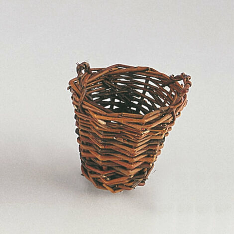 Trademark Innovations - Set di cestini per scale in vimini con manici da 36,8 cm, colore: grigio