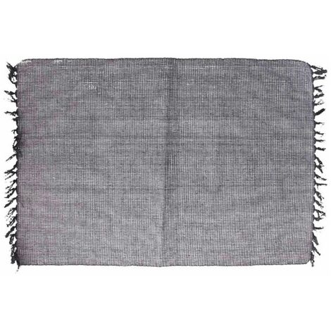 Tovaglietta rettangolare 35x50 cm in cotone riciclato grigio Linea Basic