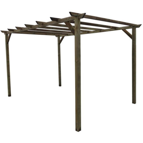 Pergola libera in Pino impergnato 300x300xH400 cm (1/3)