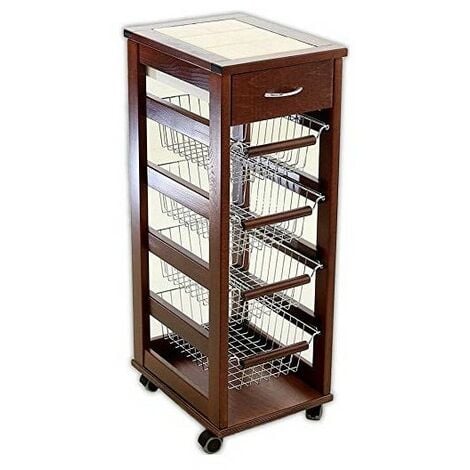 Carrello Salvaspazio Vesuvio Noce Maslegno