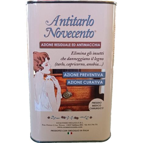 Antitarlo NOVECENTO 900 per Legno Trattamento liquido contro tarli larve 250 ml