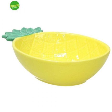 Ciotola Ananas Media 22 Cm X 14 Cm X H 6 Cm Pachy Stoneware Giallo (1/2)