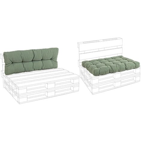 Cuscino in tessuto seduta pallet Poly denim blu