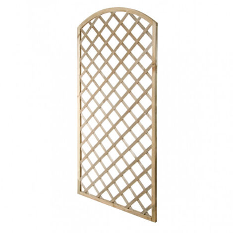 Argonauta – Griglia in legno rettangolare 90x180 cm – Staccionata ad arco per giardini – Legno impregnato per resistenza agli agenti atmosferici (1/3)