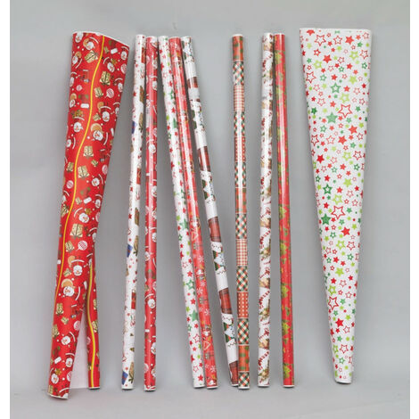 Rotolo Carta Regalo Natalizia Kraft 43cm X 15m Con Fiocchi Di Neve E Corda - Confezione Regalo Riciclabile Per Compleanni E Feste