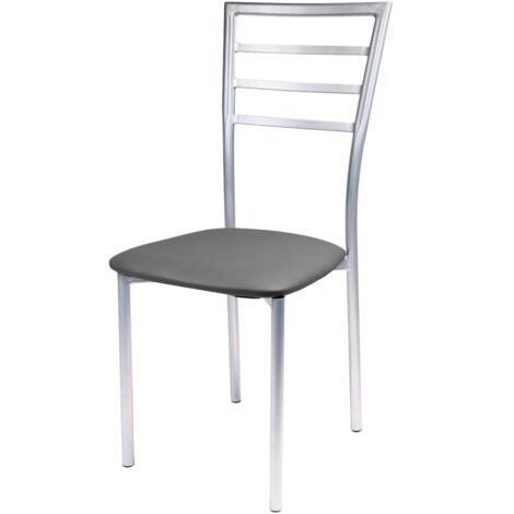 Sedia viola in PVC colore grigio. (1/3)