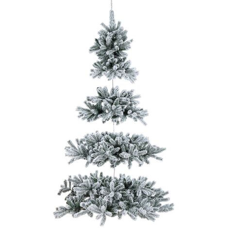Albero di natale innevato pendente FIEMME h150 cm