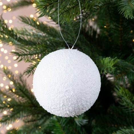 Sfera in polistirolo per decoro albero di natale fai da te varie misure