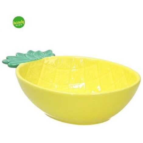 Ciotola Ananas Piccola 17 Cm X 12 Cm X 4,5 Cm Pachy Stoneware Giallo (1/2)