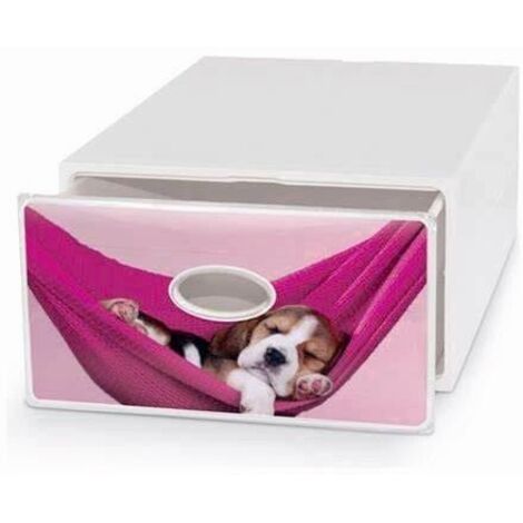 Box deco Domoliving qbox large pets bianco 15 x 28 x 40 cm