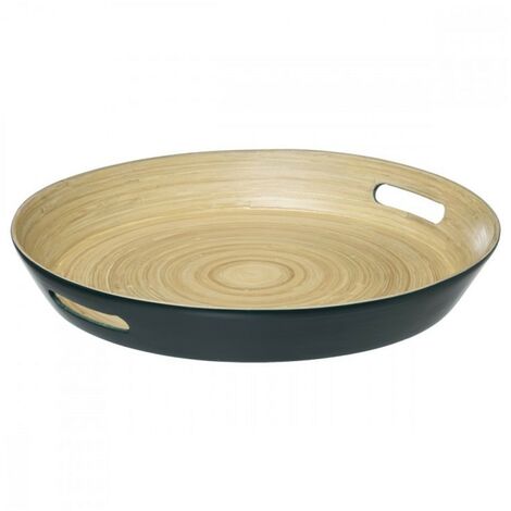 MAURY'S VASSOIO TRINATO TONDO IN PLASTICA TRASPARENTE DIAMETRO 28 CM