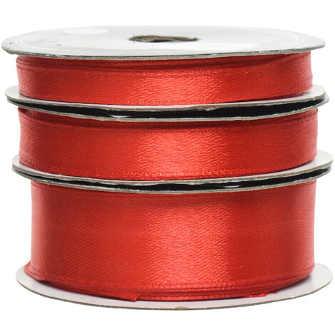 Nastro Di Satinato Rosso 38 Mm - 5 Metri Per Bomboniere, Regali E Fai Da Te