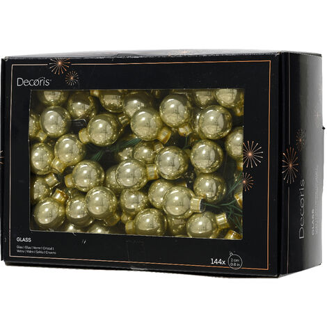 Pallina Di Natale, Sfera Di Vetro, 6 Cm, Trasparente Iridescente, Palla Di Vetro