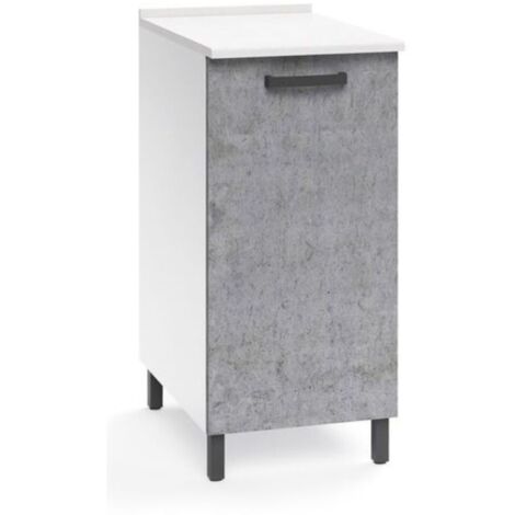 Base cucina con anta 30x50x85H colore cemento (1/2)