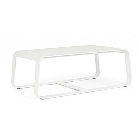 Tavolino per esterno in alluminio Bianco MERRIGAN 105x62x h38 cm (1/5)