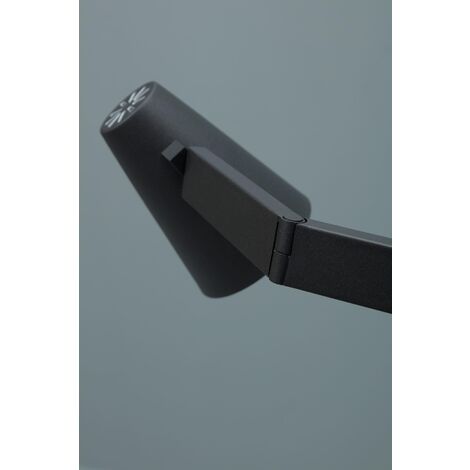 Lampada da tavolo con paralume in metallo nero 415x60,5h cm