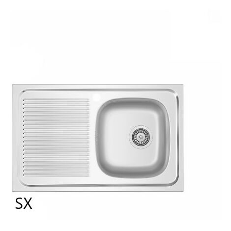 Lavello Integrato 2 Vasche In Inox Argento DELINIA Amaltia L 50 X L 86 Cm 34242775 - Foto 12