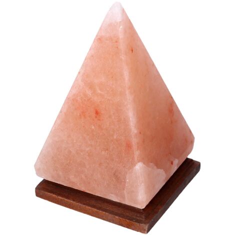 Lampada sale base legno piramide cm 13x13h22 (1/5)