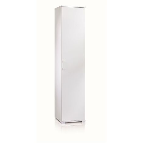 Tangkula Armadietto Da Bagno In Legno MDF – Anta Singola, Cassetto E Ripiani Regolabili – Nero, 35,6 X 30,5 X 87,6 Cm