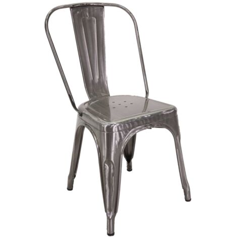 Sedia ferro new bristol galvanizzato cm 51x43h84 (1/5)