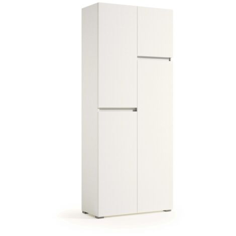 (3c) Mobile Multiuso Con 4 Ante Maniglia A Gola Portascope Interno bianco