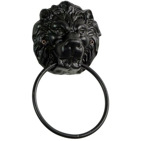 Battaglio anello ghisa leone cm15,5x6h24,5