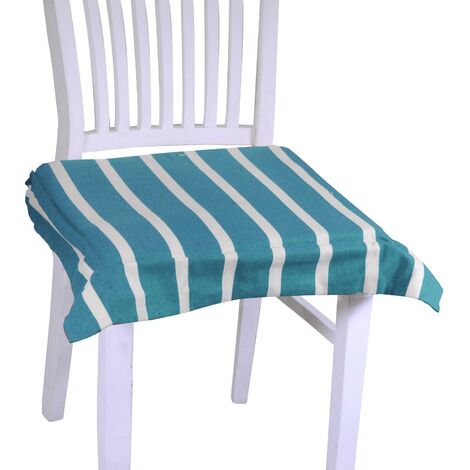 Federa Per Cuscino AOYEGO In Cotone E Lino - Motivo A Righe Blu E Bianche, 45x45 Cm, Con Cerniera Nascosta, Per Divano E Letto - 2
