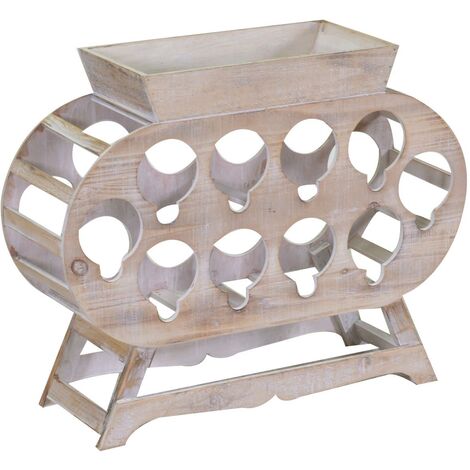 Portabottiglie legno 10 posti cm59x19h48 (1/4)