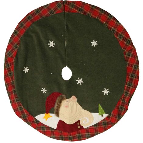 Puntale tessuto Babbo Natale rosso cm 22xh30 – acquista su Giordano Shop