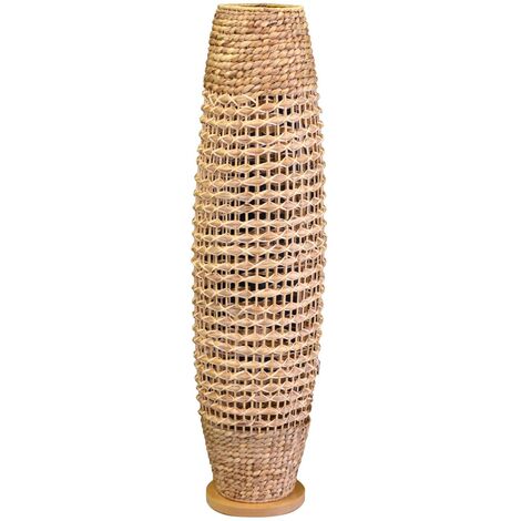 Lampada rattan naturale da terra con attacco cm ø31h119 (1/5)