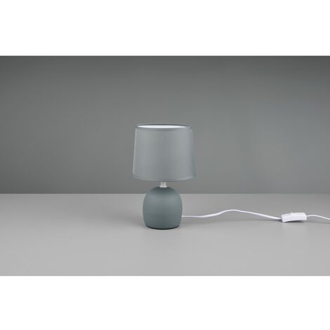 Lampada Da Tavolo Malu 1xE14 Ceramica E Tessuto Verde Ø16 cm Trio Lighting