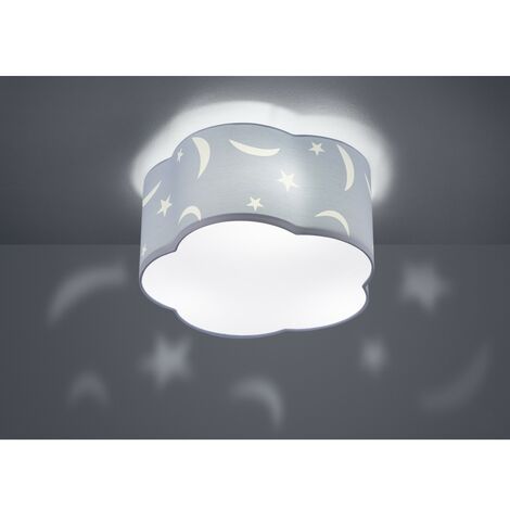 Plafoniera Soffitto Per Bambini Dark Hero Supereroe - Lampada Decorativa Camera