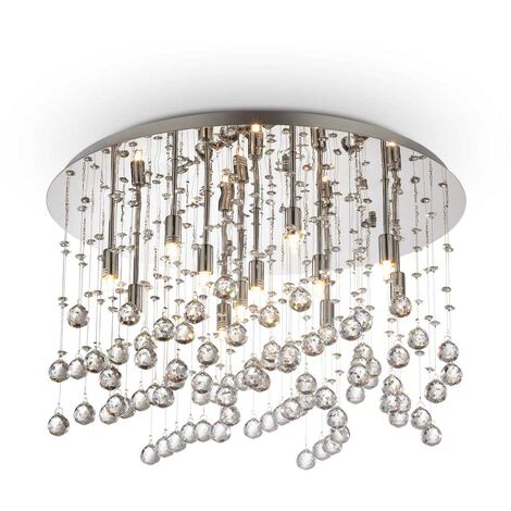 Lindby Alimari, faretto da soffitto, cromo, lungo