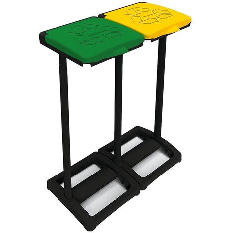 Pattumiera Per Raccolta Differenziata Duobin 46 Litri, Dimensioni 37 X 36 X 51 Cm Marca Mazzei 3120095081825