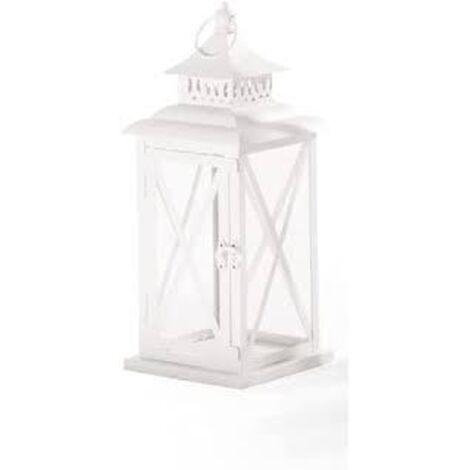 VERDELOOK Arles Lanterna Grande In Legno E Metallo Grigio – 24x24x65 Cm, Con Vetri Laterali, Per Giardino E Terrazza, Design Elegante E Resistente