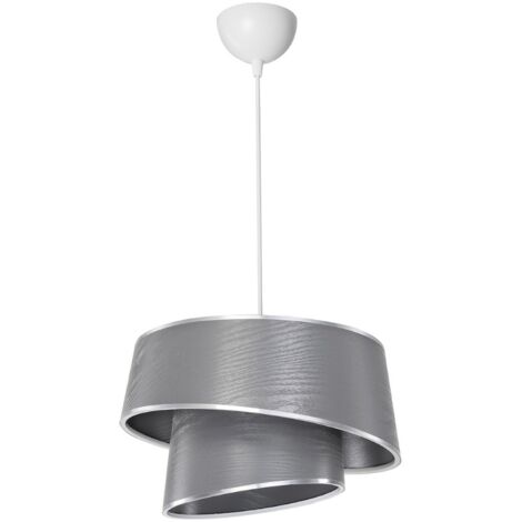 Lampada da soffitto Lima MDL5132 con paralume in tessuto grigio H65xL32.5 (1/3)