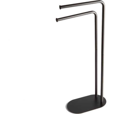 Porta Asciugamani King Home A Piantana - Stendi Biancheria Con 2 Bracci, Design Multicolore Per Bagno - Foto 6