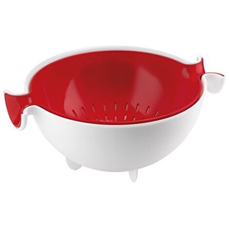 Colapasta scolapasta rosso e bianco