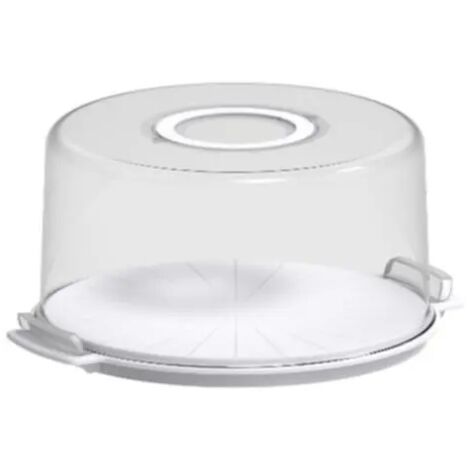 Boîte De Transport à Gâteau Guzzini Chef Line - Diamètre 33 Cm, Hauteur 17 Cm, Blanc, Lavable Au Lave-vaisselle - 6