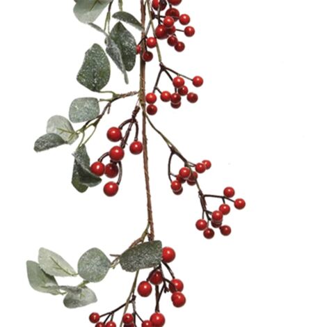Ghirlanda con bacche rosse  130 cm (1/2)